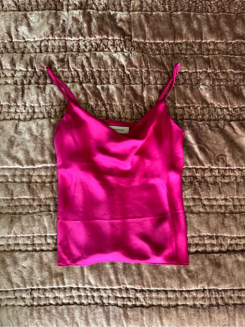 Aritzia Babaton Cowlneck Camisole - Granita Pink XXS